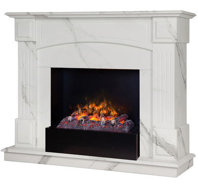 камин Carolina Marble WT с очагом 3D Cassette 630