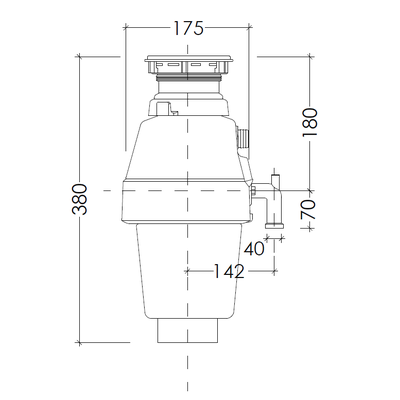 ИЗМЕЛЬЧИТЕЛЬ ПИЩЕВЫХ ОТХОДОВ WASTE FIGHTER F-32 STANDARD
