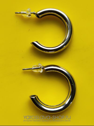 Модель: АЛ-272. Серьги-кольца трубки.
