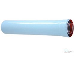 Труба коаксиальная d 60/100 мм, 0,25 м VIVAT