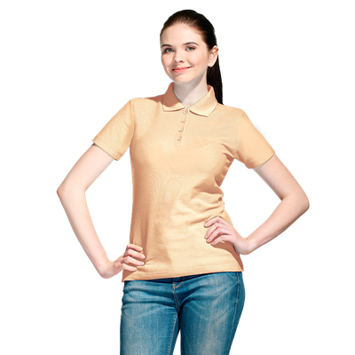 Рубашка поло женская (A04WL)  185 г/м2, 65% хлопок, 35% полиэстер