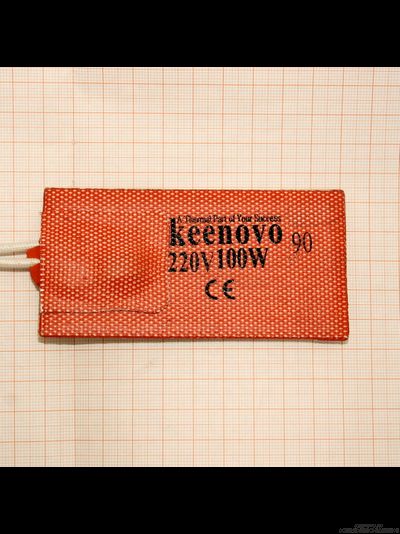 Гибкая нагревающая пластина 100 Вт 220 В (50х100) (терм.90) Keenovo