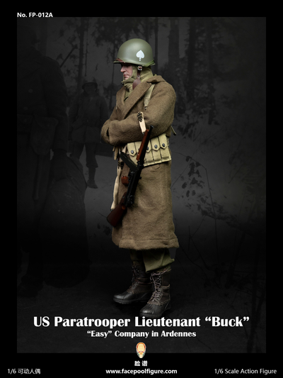 Американский десантник в Арденнах (зимняя форма) - КОЛЛЕКЦИОННАЯ ФИГУРКА 1/6 US Paratrooper Lieutenant Buck (FP-012A) - Facepoolfigure