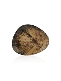 Блюдце 14*11 см кофейное Kolezyum Bone