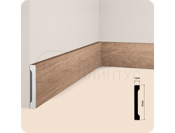 Плинтус напольный из дюрополимера HIWOOD B90V1 BR416