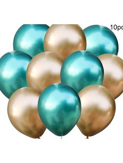 Хром золото+хром зеленый 10 шт