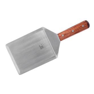 Лопатка 16*12 см с деревянной ручкой, нержавеющая сталь