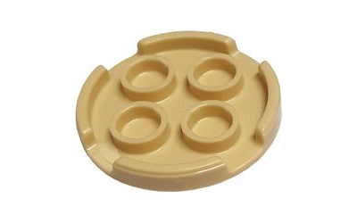 Tile, Round 3 x 3, Tan (67095 / 6335913)