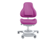 Детское эргономичное кресло для детей Bravo Grey + фиолетовый чехол в подарок