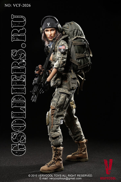 Коллекционная фигурка 1/6 ACU Camo Female Shooter VCF-2026 - VeryCool