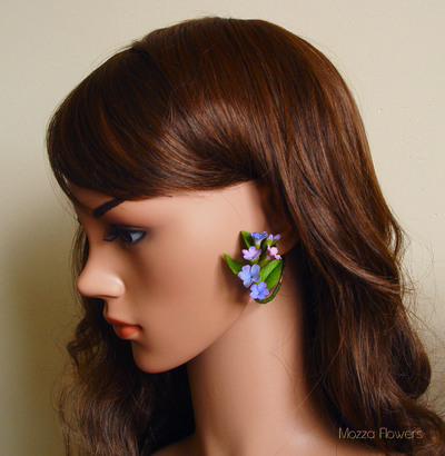 Серьги "Медуница".