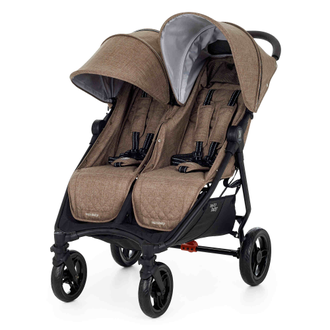 Коляска прогулочная для двойни Valco Baby Slim Twin Cappuccino