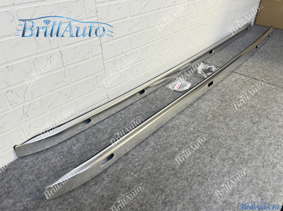 Рейлинги Toyota Land Cruiser 200 серебристые матовый хром