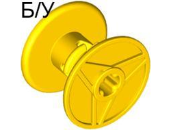 ! Б/У - String Reel 3 x 2 x 3 Drum with Axle Hole, Yellow (32012 / 4120070 / 4297401) - Б/У