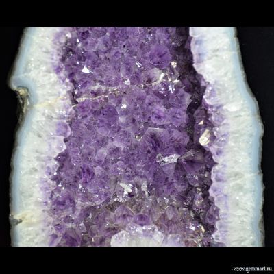 Аметист (разн. кварца), жеода в агате. 185*140*395мм (ААА)