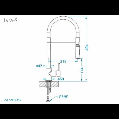 Смеситель Alveus Lyra-S