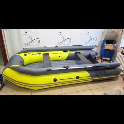 Моторная лодка Таймень NX 3800 НДНД PRO MAX фальшборт желтый/графит