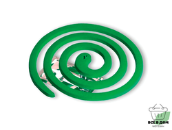 Спирали от комаров малодымные без запаха (зеленые, черные  микс) 10 шт Nadzor