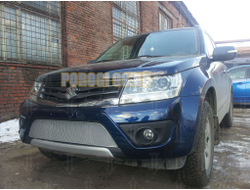 Защита радиатора Suzuki Grand Vitara 2012- chrome PREMIUM