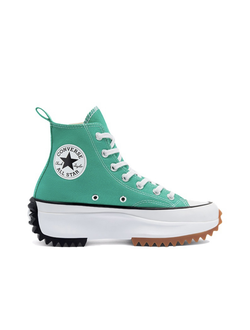 Кеды Converse Run Star Hike бирюзовые высокие на платформе 170441C