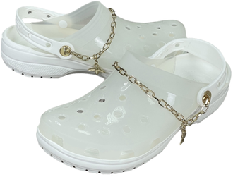 Crocs Classic Translucent Clog Charms White Белые