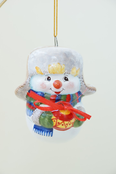 Снеговик в ушанке