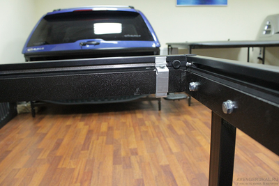 Виниловый тент для Форд Рейнджер Т6 2012+, на защёлках к металлическому каркасу, тот на струбцинах