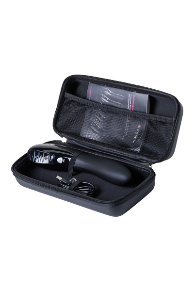 46872 Вибратор Mystim Sizzling Simon силиконовый с электростимуляцией, черный, 27см