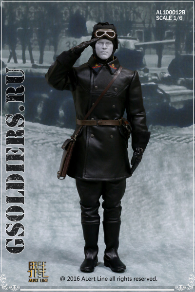 Советский танкист (командир танка) - коллекционная фигурка 1/6 WWII The Soviet Tank Corps Suit AL100012B - Alert Line