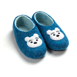 Войлочные тапочки "Белый мишка"