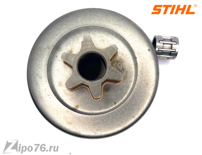ведущая звездочка штиль мс 180 оригинал. 001. чашка сцепления для бензопилы stihl ms180. звездочка на штиль 180. звездочка ведущая stihl ms 180.