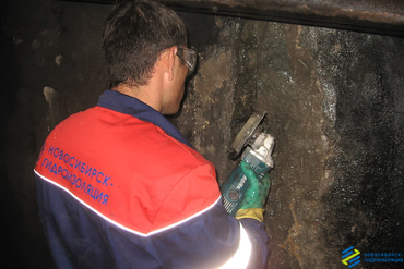 Расшивка мест активных протечек