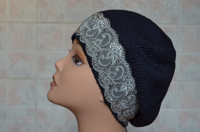 Берет с тесьмой Vizio 4813 синий