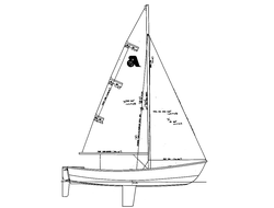 Комплект рангоута с такелажем для швертбота Argie-15