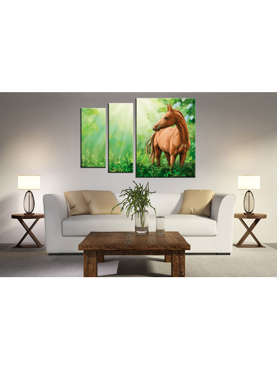 Модульная картина "Дикая лошадь"