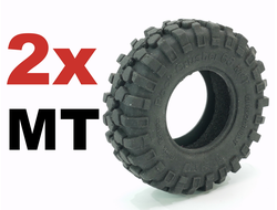 RC MT68x2 RC4WD Rock Crusher M/T Brick Edition 68 mm pair/пара, Black, Black (RC)