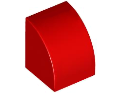 Slope, Curved 1 x 1, Red (7126 6536991)