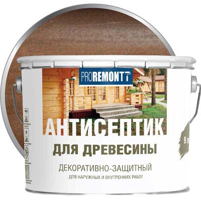 Антисептик лессирующий декоративный для дерева PROREMONTT Палисандр 9 л