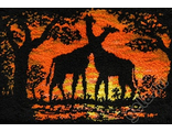 Жирафы на закате (37661)