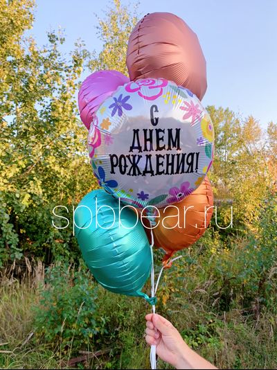 Фольгированные шары Круги 5 штук