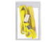 Бейдж BRAUBERG, 90х60 мм, вертикальный, на желтой ленте 45 см, 235701