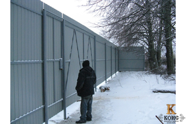 Заборы из профнастила