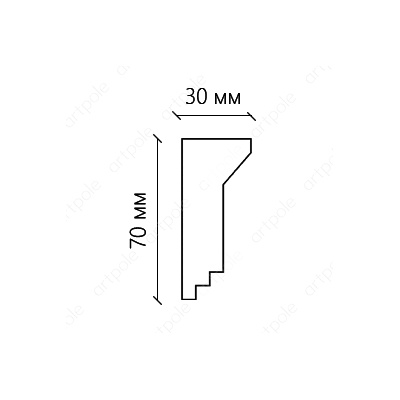 Карниз гладкий SKT7