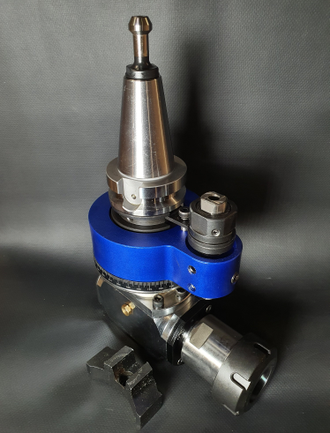 Угловая фрезерная головка AG90-BT40-ER40UM с набором цанг 4-26 мм 0.008 мм