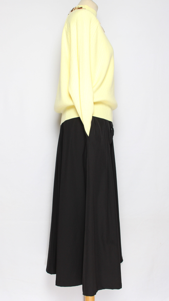 Юбка хлопок "Асимметрия запах" черная до р.52