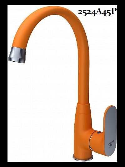 Смеситель для кухни боковой на гайке однозахватный Calorie 2524A45 40 мм хром золото черный белый медь сатин