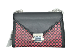 Сумка Michael Kors Cece черная с красным