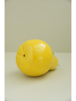 Груша с листом (жёлтая)