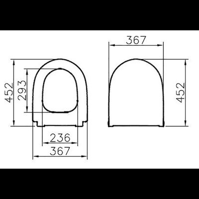 Sento тонкое сиденье с микролифтом, 130-003-009