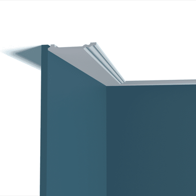 Плинтус напольный Перфект Plus P158, из дюрополимера, влагостойкий, под покраску, 2 метра